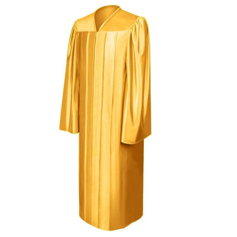 Shiny Antique Gold Bachelors Gown - Graduation Gown 