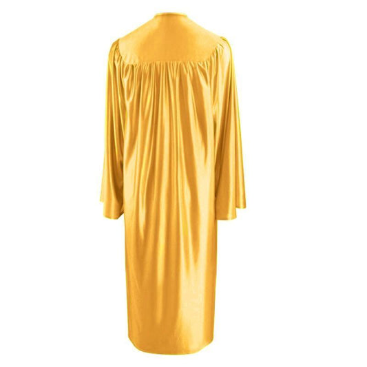 Shiny Antique Gold Bachelors Gown - Graduation Gown 