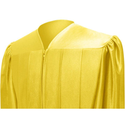 Shiny Gold High School Cap & Gown - Graduation Gown 