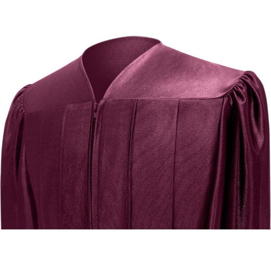 Shiny Maroon Bachelors Cap & Gown - Graduation Gown 