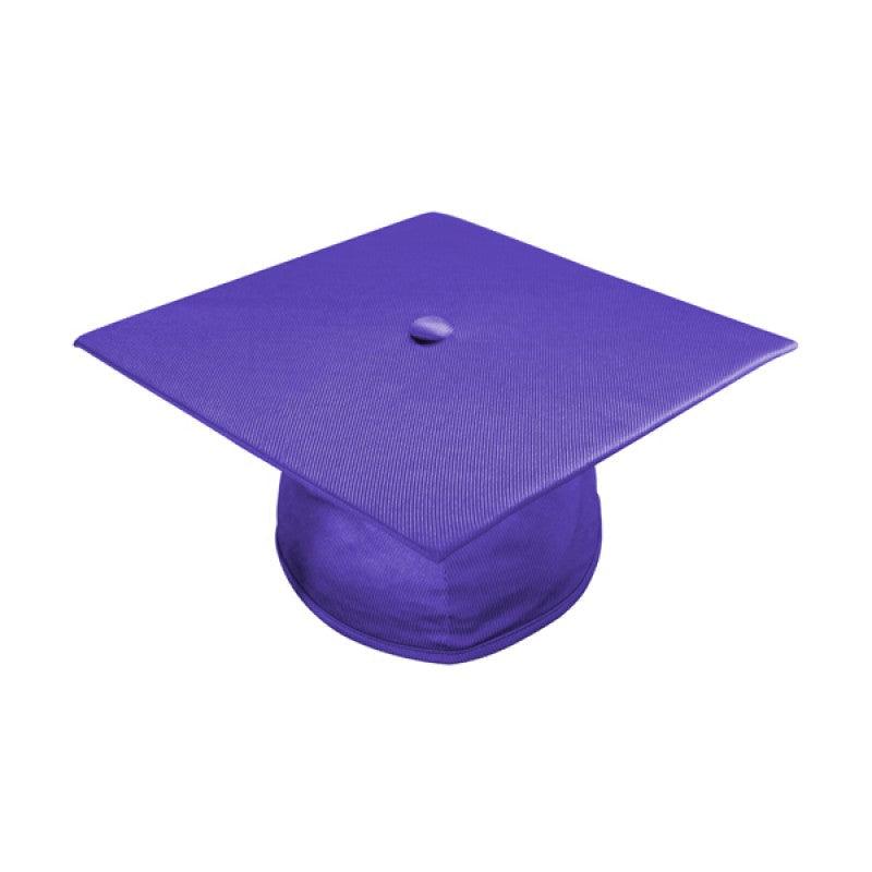 Shiny Purple High School Cap & Gown - Graduation Gown 