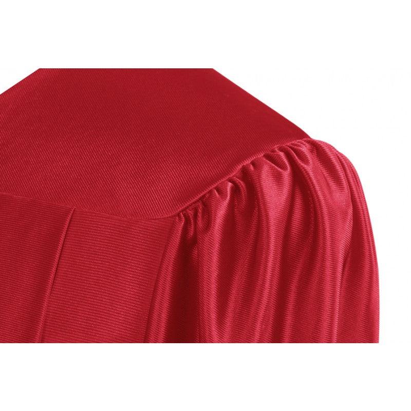Shiny Red Bachelors Academic Cap & Gown - Graduation Gown 
