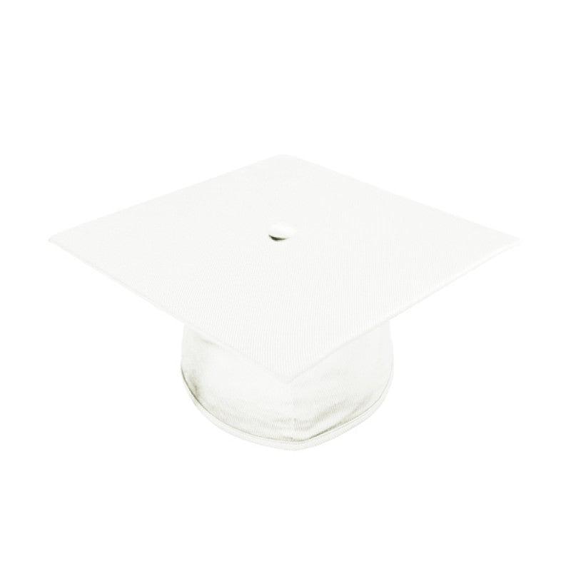 Shiny White Junior High/Middle School Cap & Gown - Graduation Gown 
