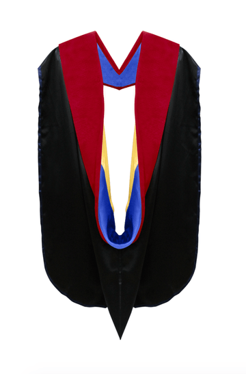 Doctor of Theology Hood - Royal Blue & Golden Yellow - Graduation Gown 