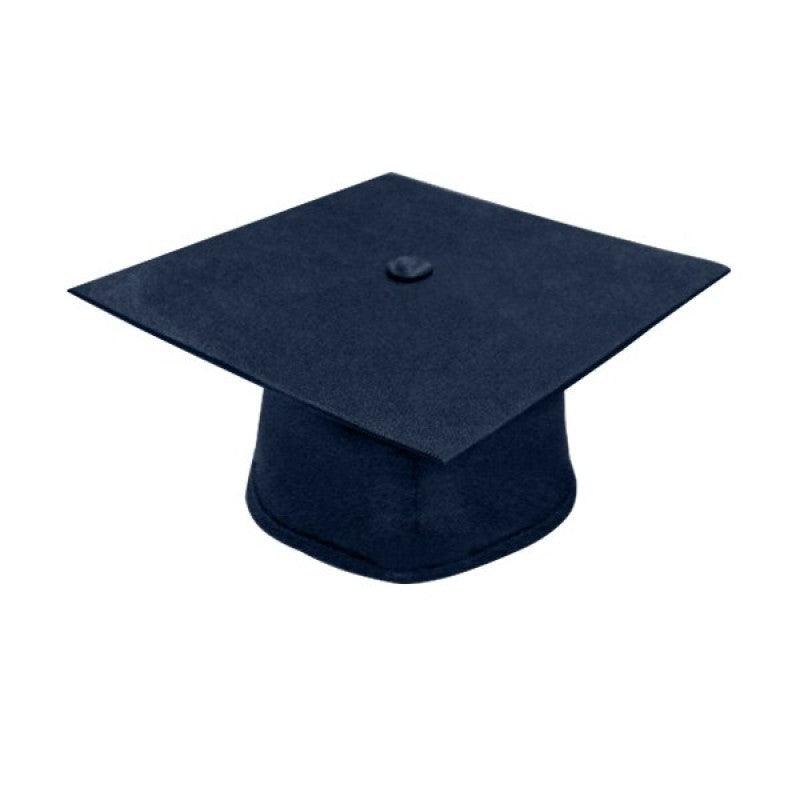 Matte Navy Blue High School Cap & Gown - Graduation Gown 