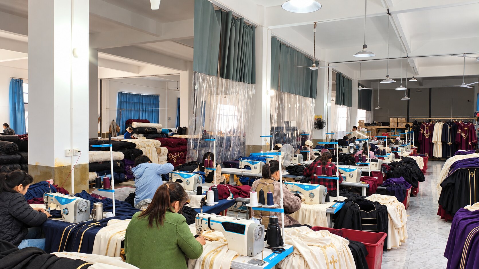 Religious apparel production workshop